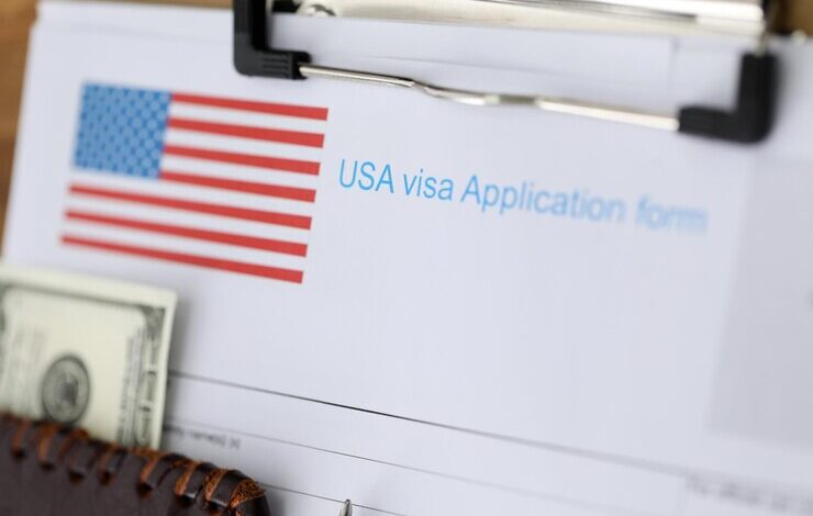 documents american visa passport with money lying table closeup 151013 33657